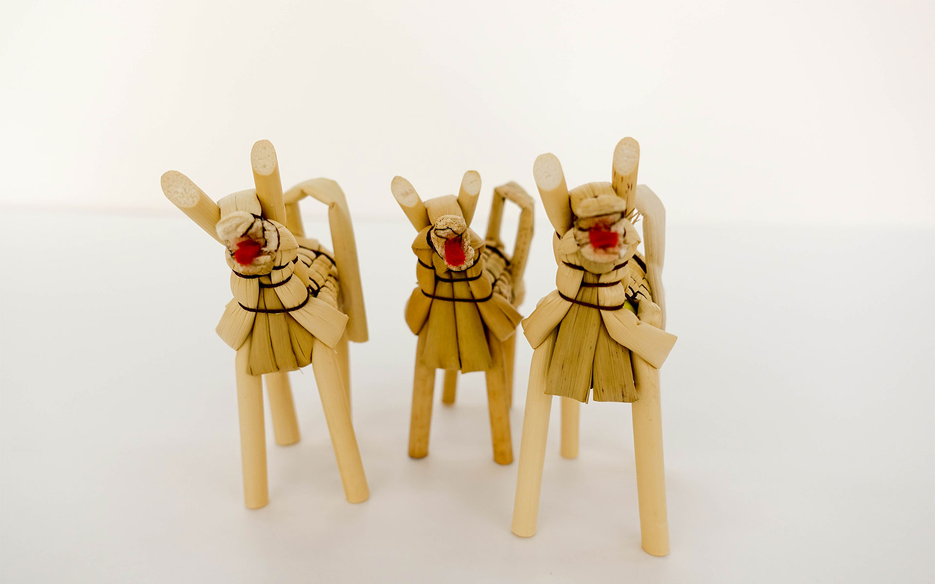 栃木県鹿沼市きびがら細工 犬 戌 きびがら工房　