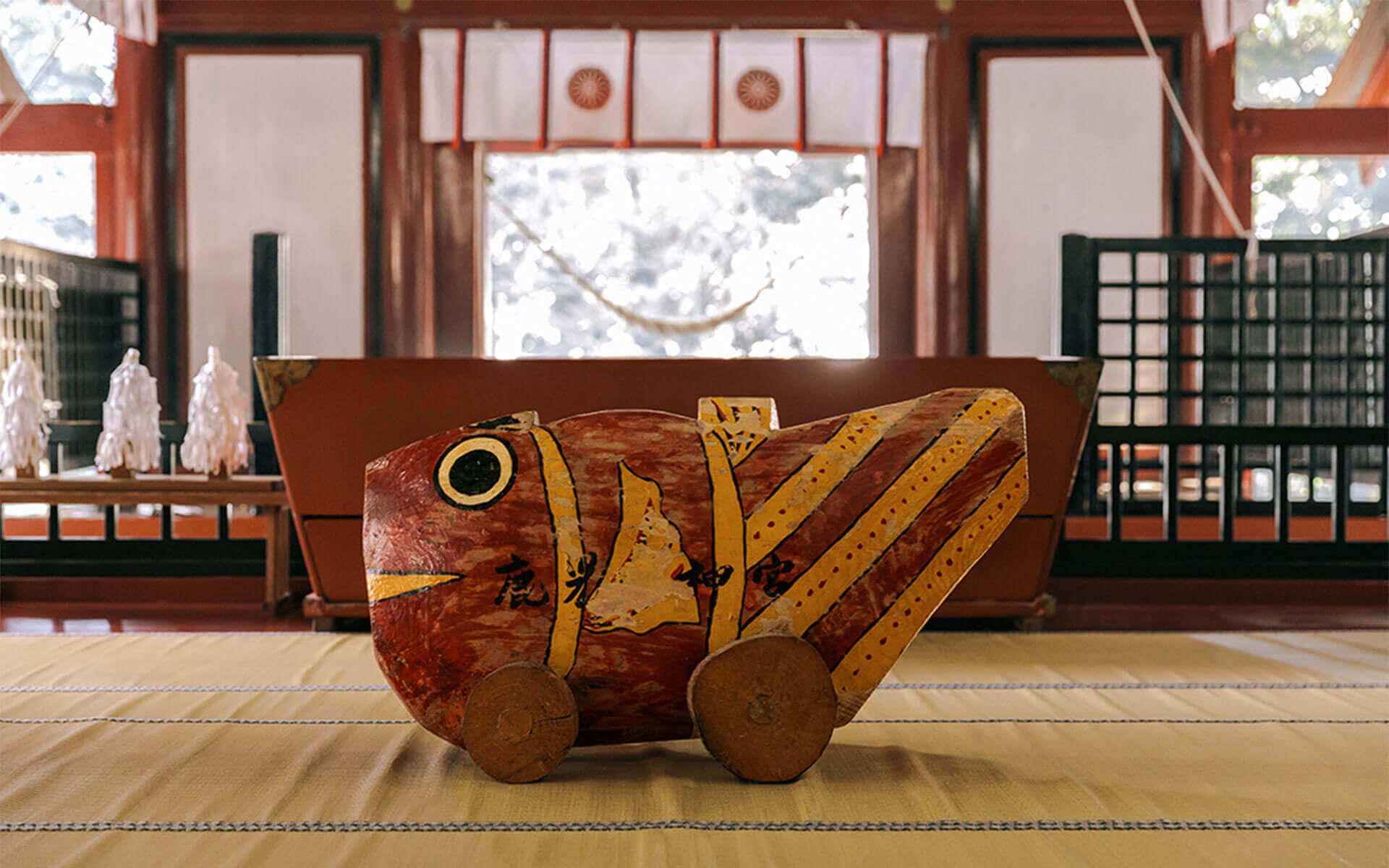 鹿児島の鹿児島神宮の鯛車