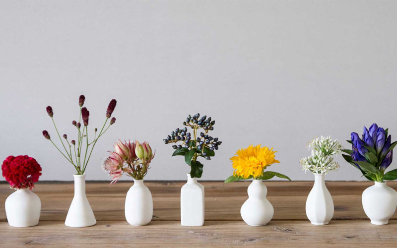 有田焼 hibi の一輪挿し なみだつぼ