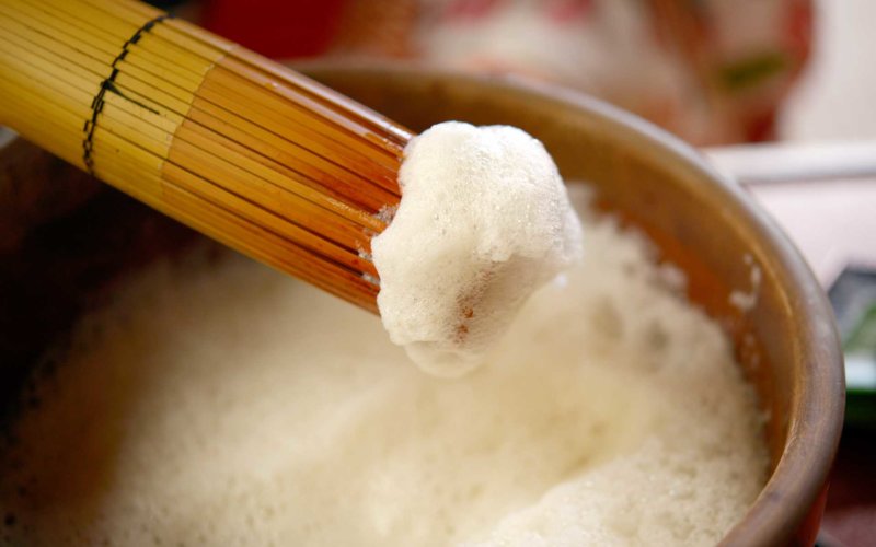 ぶくぶく茶の泡