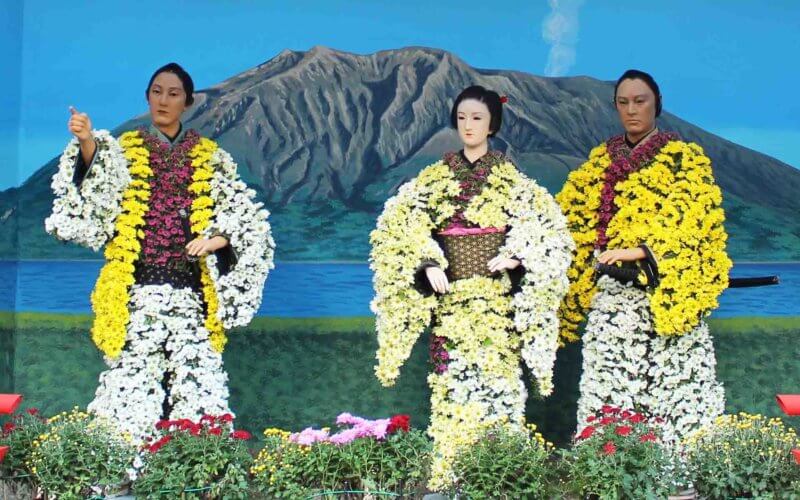 湯島天神菊まつりの菊人形