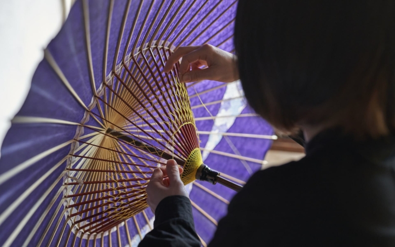 美濃和紙を使っている和傘